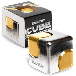 Bopster Cube Spinner - argent et or