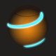 Bopster Spinball Spinner Neon Orange