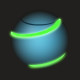 Bopster Spinball Spinner Neon Bleu