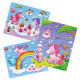 Lot de 3 puzzles Licornes dans les Nuages