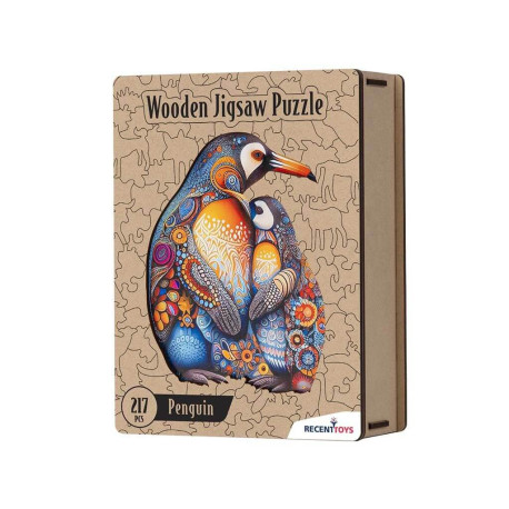 Wooden Jigsaw Puzzle - PINGOUINS