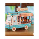 Mini Book Nook Café Bus
