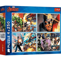 AVENGERS LES JOURS HEROIQUES (PUZZLE 4X250 PIECES)