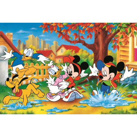 40e Anniversaire - Jouer Dans Les Flaques D'Eau - Disney Mickey Mouse Et Ses Amis