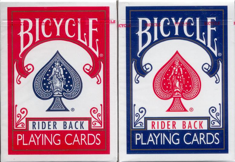 Achat de carte de magie bicycle rider back pour tour de magie